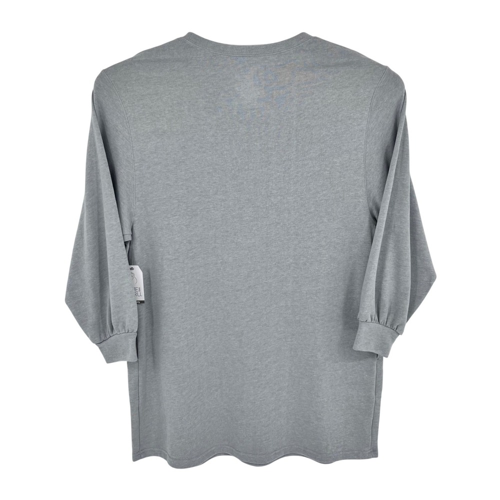 Grey Maternity Sweatshirt Dress Womens XL Minimalist Fall Casual Athleisure NEW - Picture 2 of 9